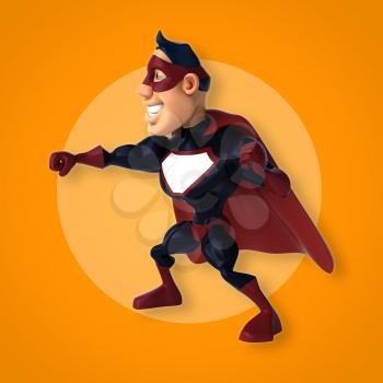 Fun superhero - 3D Illustration