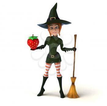 Sexy witch - 3D Illustration