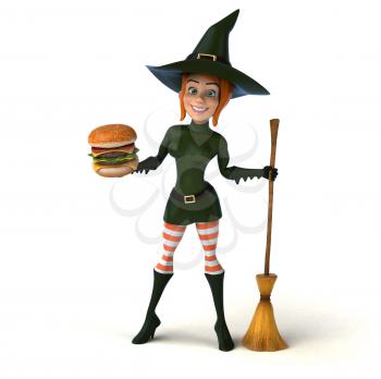 Sexy witch - 3D Illustration