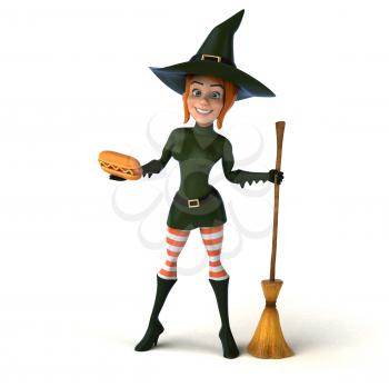 Sexy witch - 3D Illustration