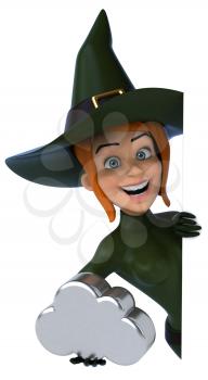 Sexy witch - 3D Illustration