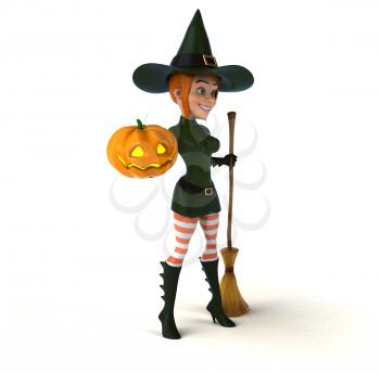 Sexy witch - 3D Illustration