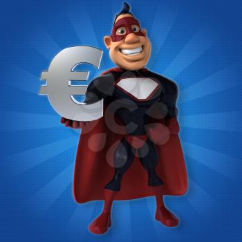 Fun superhero - 3D Illustration