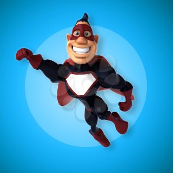 Fun superhero - 3D Illustration