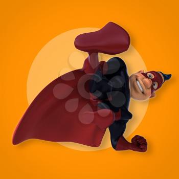 Fun superhero - 3D Illustration