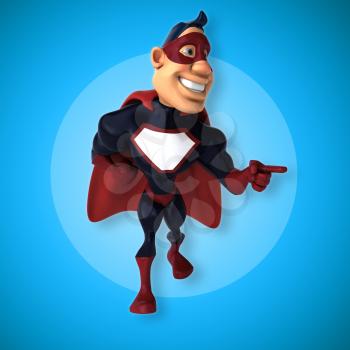 Fun superhero - 3D Illustration