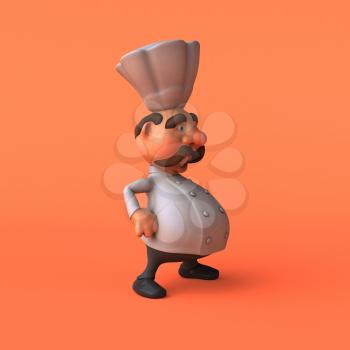 Cartoon chef - 3D Illustration