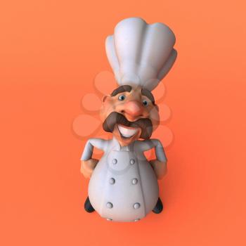 Cartoon chef - 3D Illustration