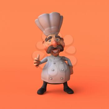 Cartoon chef - 3D Illustration