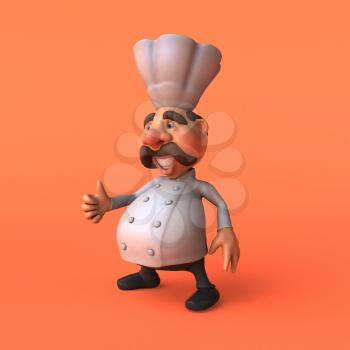 Cartoon chef - 3D Illustration