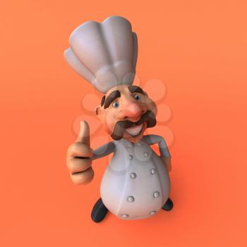 Cartoon chef - 3D Illustration