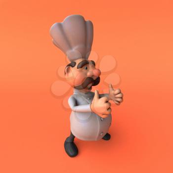 Cartoon chef - 3D Illustration