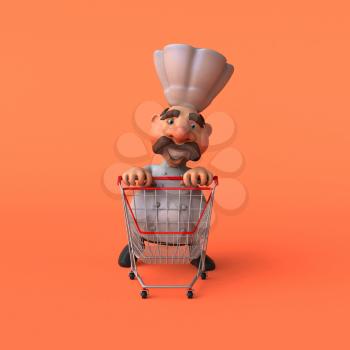 Cartoon chef - 3D Illustration