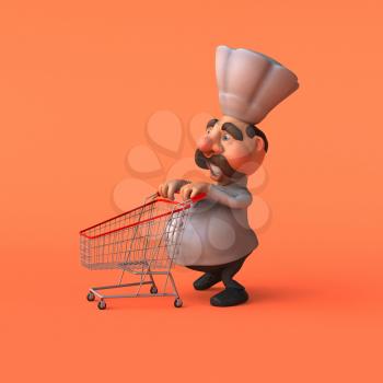 Cartoon chef - 3D Illustration