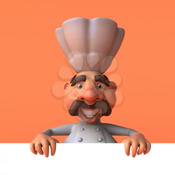 Cartoon chef - 3D Illustration