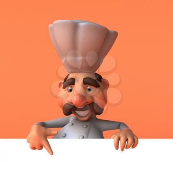 Cartoon chef - 3D Illustration