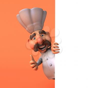 Cartoon chef - 3D Illustration