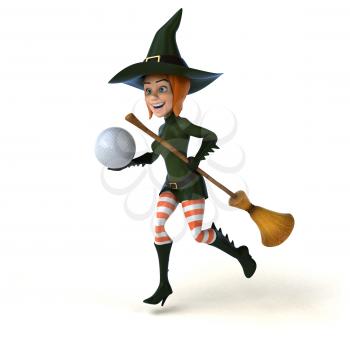 Sexy witch - 3D Illustration