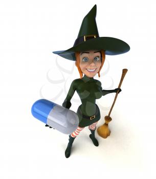 Sexy witch - 3D Illustration