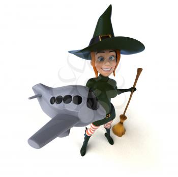 Sexy witch - 3D Illustration