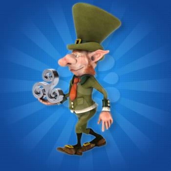 Fun leprechaun - 3D Illustration