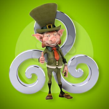 Fun leprechaun - 3D Illustration