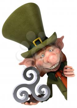 Fun leprechaun - 3D Illustration