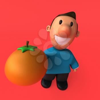 Cartoon character - 3D Illustration