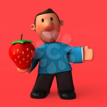 Cartoon character - 3D Illustration