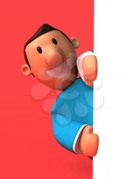 Cartoon character - 3D Illustration