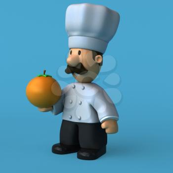 Fun chef - 3D Illustration