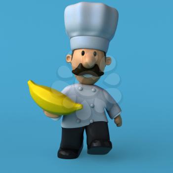 Fun chef - 3D Illustration