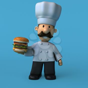 Fun chef - 3D Illustration