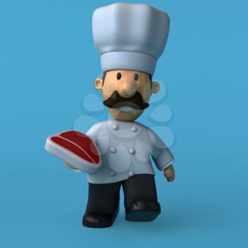 Fun chef - 3D Illustration