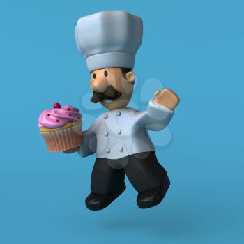 Fun chef - 3D Illustration