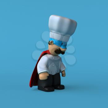 Fun chef - 3D Illustration