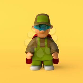 Gardener - 3D Illustration