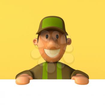 Gardener - 3D Illustration