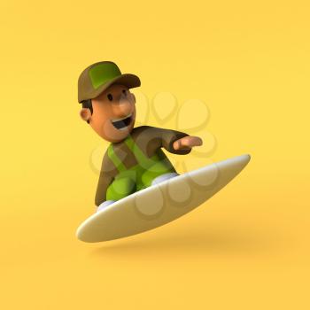 Gardener - 3D Illustration