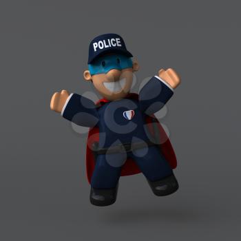 Police - 3D Illustration