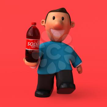 Cartoon character - 3D Illustration