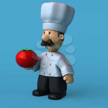 Fun chef - 3D Illustration