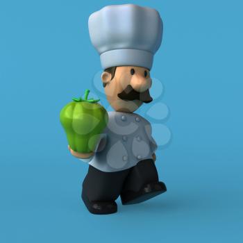 Fun chef - 3D Illustration