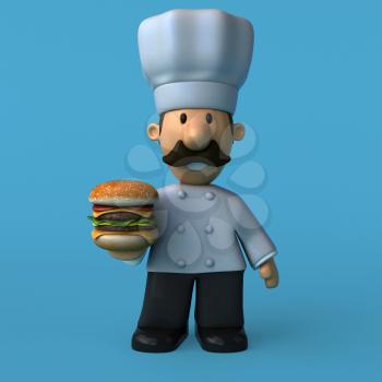 Fun chef - 3D Illustration