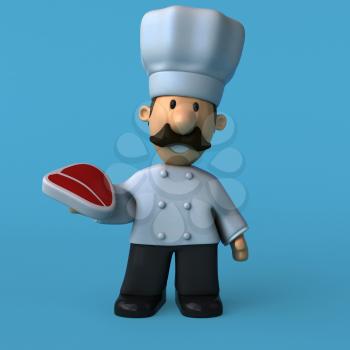 Fun chef - 3D Illustration