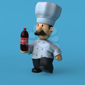 Fun chef - 3D Illustration