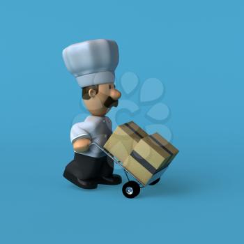 Fun chef - 3D Illustration