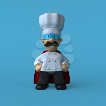 Fun chef - 3D Illustration