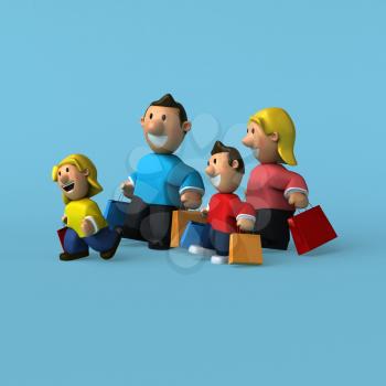 Family - 3D Illustration