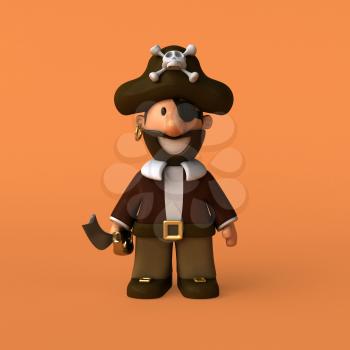 Fun pirate - 3D illustration